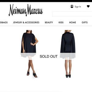 BALENCIAGA NWT Cape-effect satin-jersey mini dress - Brand New w/ Tags Sold Out